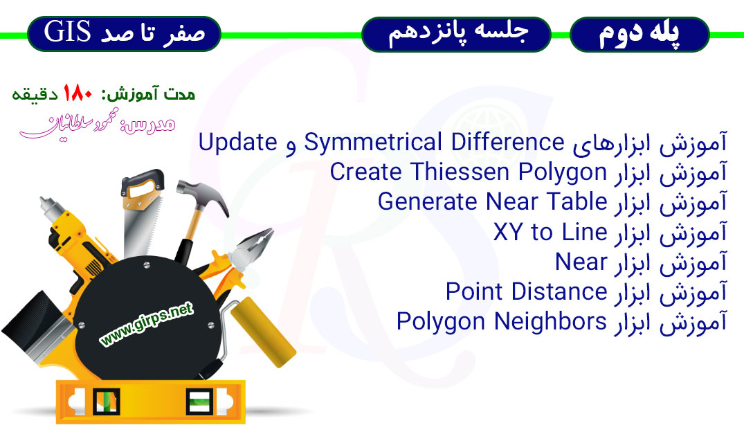 آموزش ابزارهای مجاورت در ArcGIS